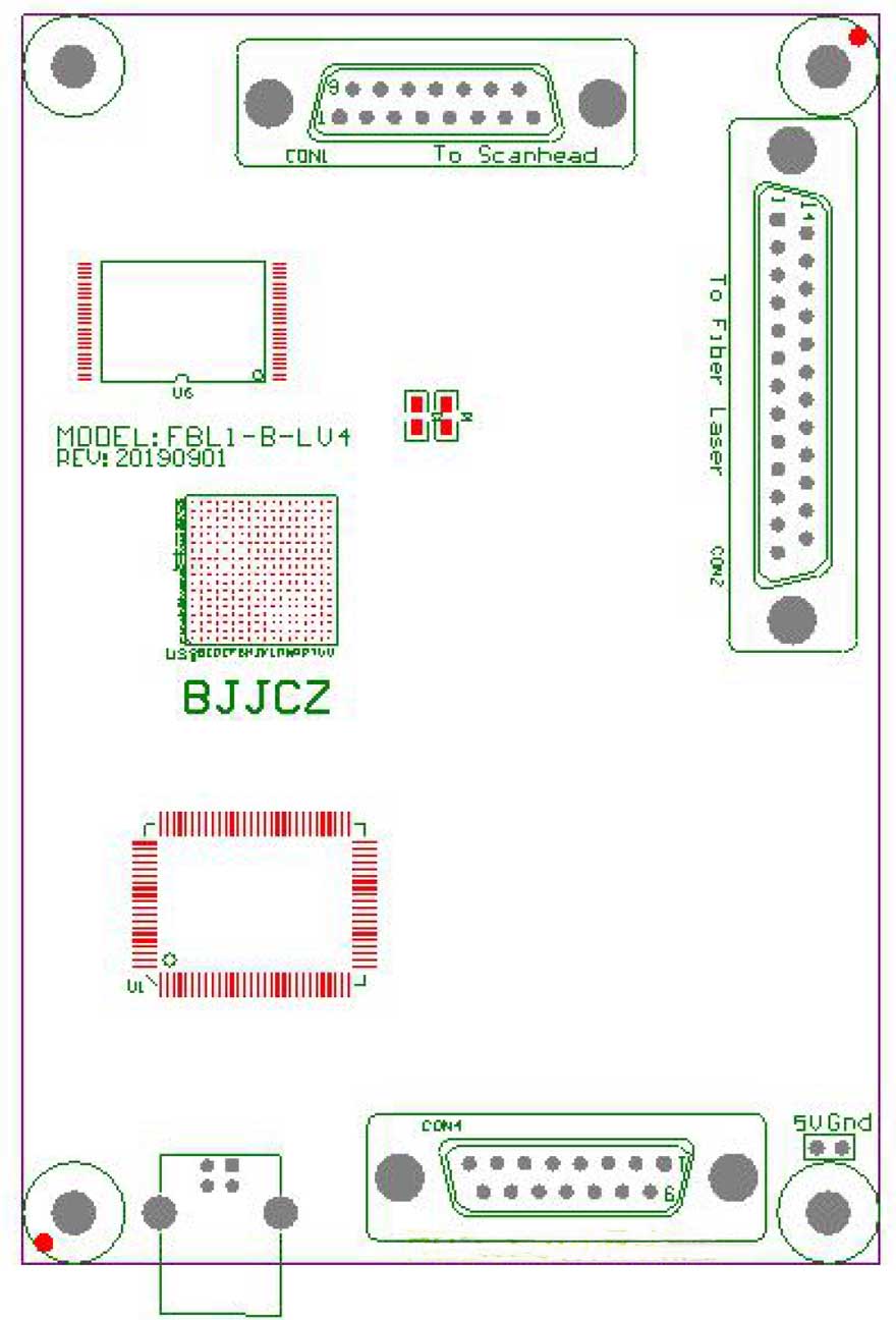 金橙子光纖激光打標卡（無軸）FBL1-B-LV4